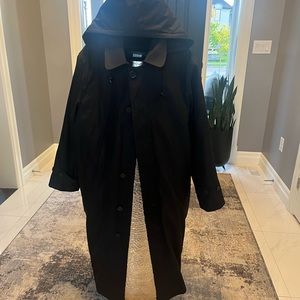 Vintage Linden Grey  all year round coat sz  40 tall zip out lining zip off hood